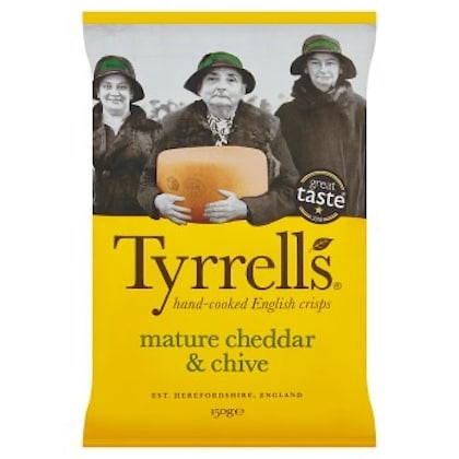 Tyrrells Cheddar Crisps 150g Tyrrells Cheddar Crisps 150g – Image 1