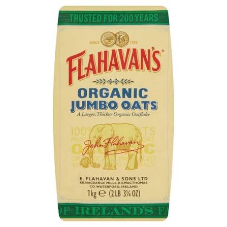 Flah OG oats Flahavan’s Organic Jumbo Oats 1kg – Image 1